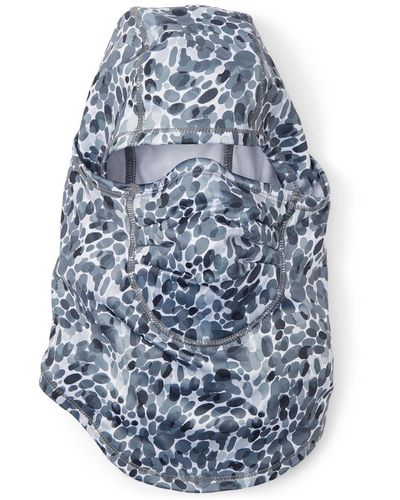Hot Chillys Micro Elite Chamois Convertible Mask Print - Blue