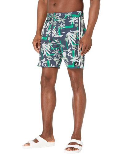 adidas Seasonal Floral 19 Beach Tech Shorts - Blue