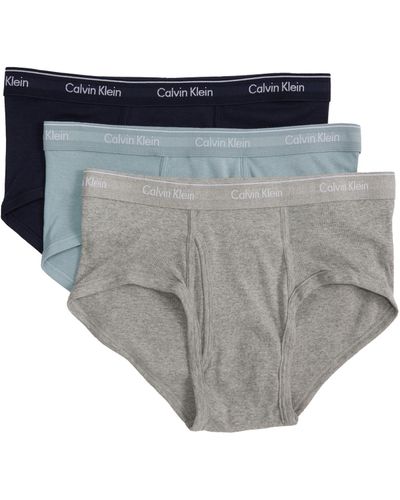Calvin Klein Cotton Classics 3-pack Brief - Gray