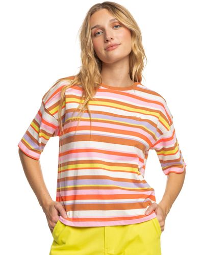 Roxy Kate Bosworth Striped T-shirt - Orange