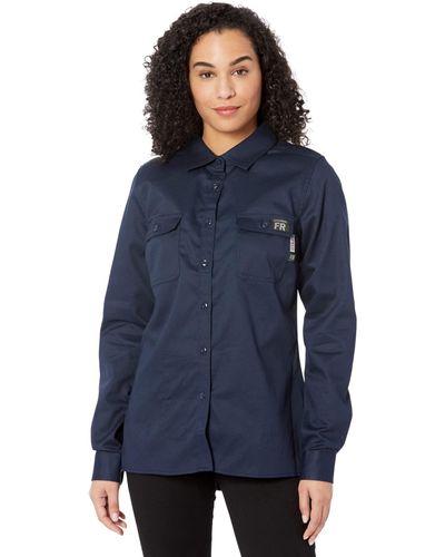 Wolverine Fire Resistant Twill Shirt - Blue
