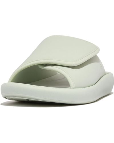 Fitflop Iqushion City Adjustable Water-resistant Slides - White
