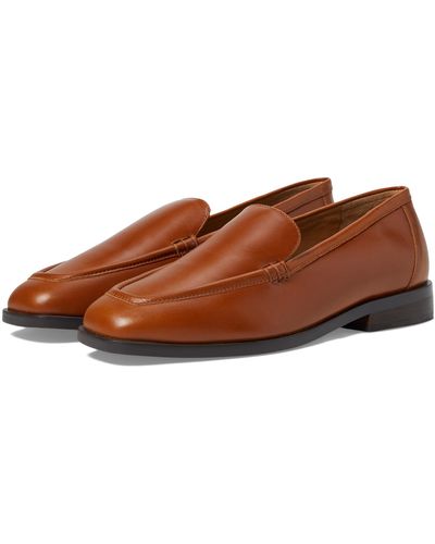 Madewell The Bennie Loafer In Leather - Brown