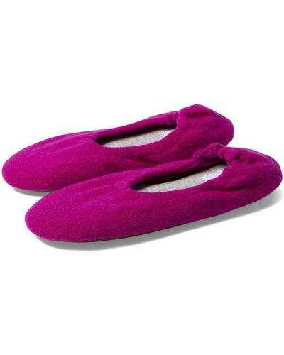 Skin Cashmere Ballet Flat Slipper - Purple