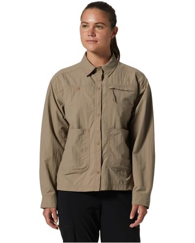 Mountain Hardwear Stryder Long Sleeve Shirt - Brown