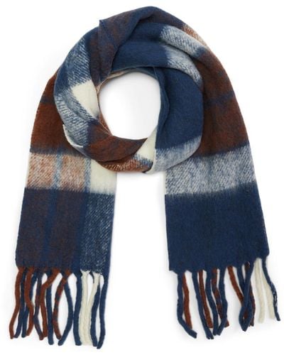 Madewell Brushed Wool Scarf - Blue