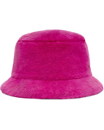 UGG Faux Fur Bucket Hat - Pink