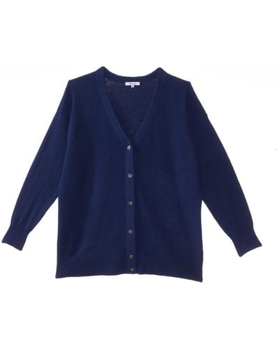 Madewell Plus V-neck Relaxed Cardigan - Blue