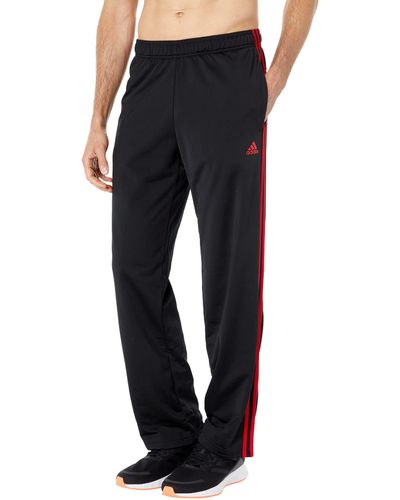 adidas Essentials 3-stripes Tricot Open Hem Pants - Black