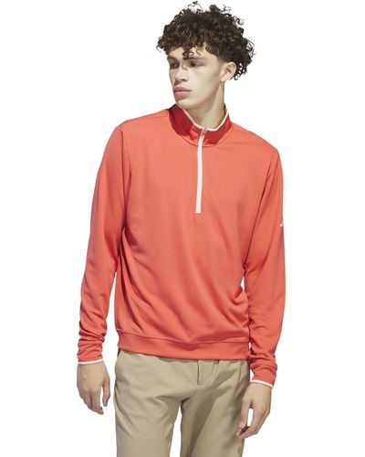 adidas Originals Core Lightweight 1/2 Zip Pullover - Red