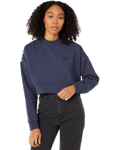 Fred Perry Taped Sweatshirt - Blue