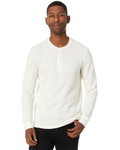 White Waffle Henley Shirts for Men - Up to 61% off