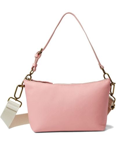 Madewell The Leather Carabiner Crossbody Sling Bag - Pink