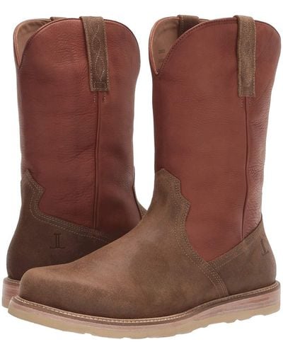Lucchese Pull-on Range Boot - Brown