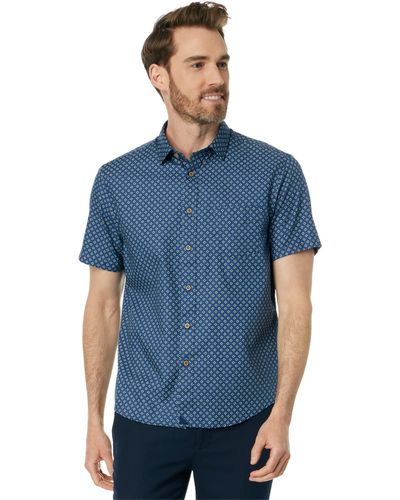 UNTUCKit Cassian Short Sleeve Shirt - Blue