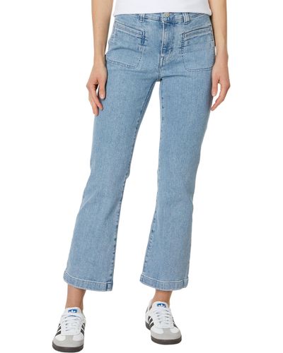 Madewell Kick Out Crop Jeans In Penman Wash: Patch Pocket Edition - Blue