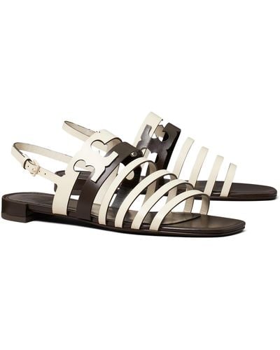 Tory Burch Ines Cage Sandals - Black