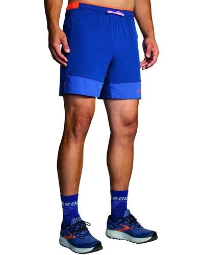 Brooks High Point 7 2-in-1 Shorts - Blue