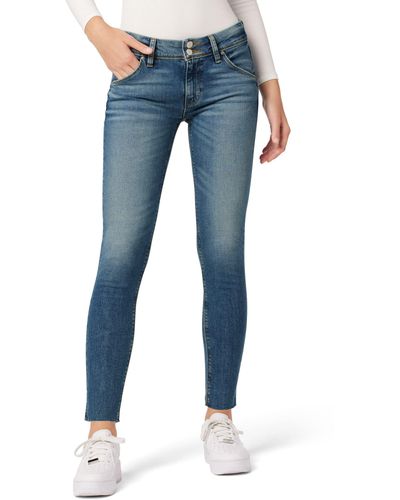 Hudson Jeans Collin Mid-rise Skinny Ankle In Horizon - Blue