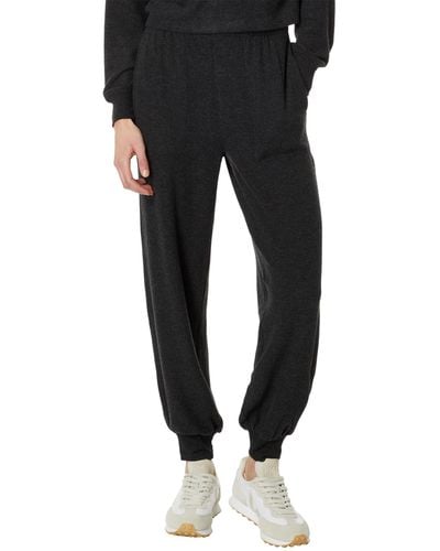 Madewell Brushed Jersey Jogger Pants - Black