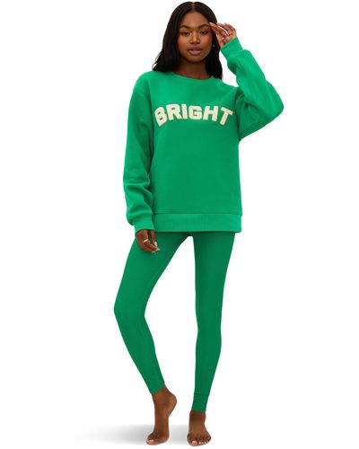 Beach Riot Bright Dawn Sweater Shirt - Green