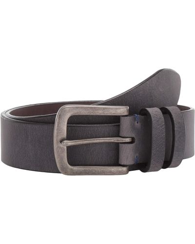 Torino Leather Company 40 Mm Distressed Waxed Harness Leather - Gray