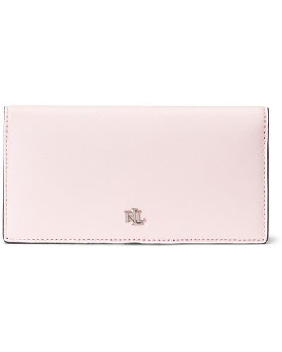Lauren by Ralph Lauren Leather Slim Wallet - Pink