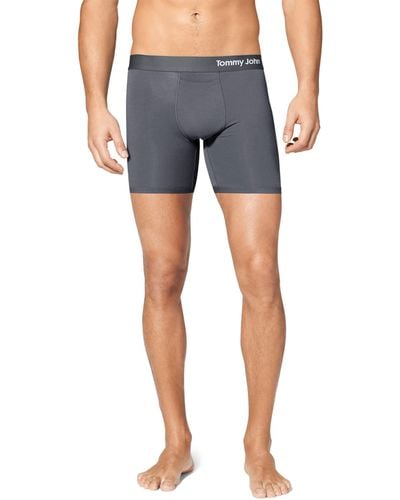 Tommy John Cool Cotton Mid-length Boxer Brief 6 - Gray