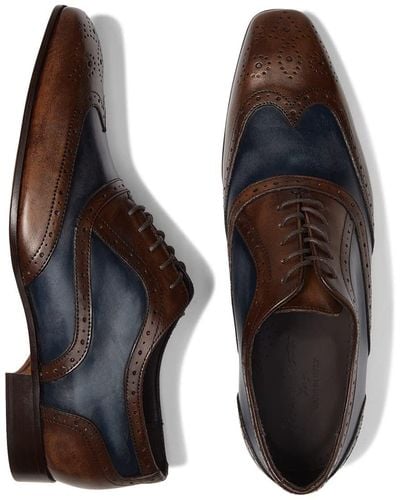 Massimo Matteo Ponte Vecchio Two-tone Wing Tip - Blue