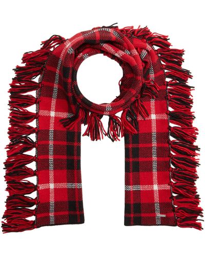 Lauren by Ralph Lauren Recycled Knitted Happy Scarf - Red