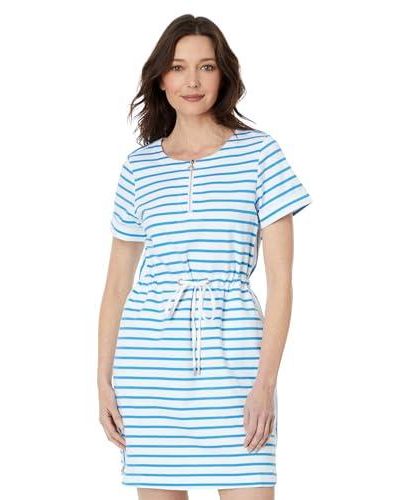Tommy Bahama Jovanna Stripe Zip Front Dress - Blue