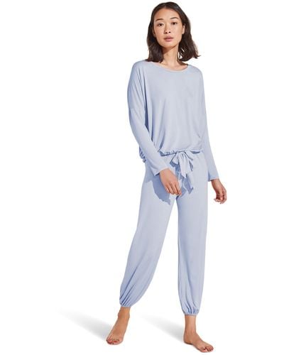 Eberjey Gisele Slouchy Pajama Set - Blue