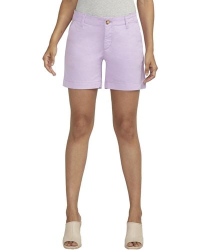 Jag Jeans Chino Shorts In Lavender - Purple