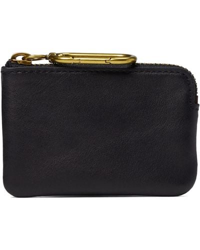 Madewell The Leather Carabiner Mini Pouch - Black