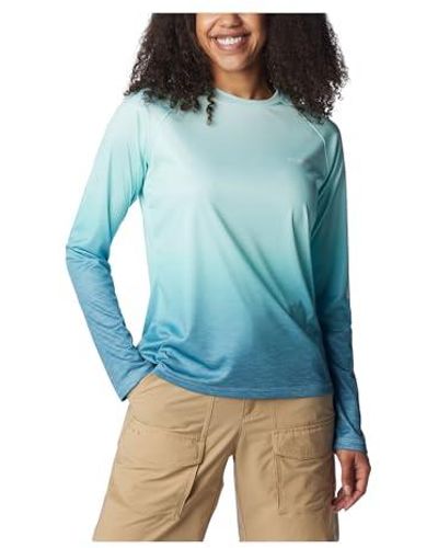 Columbia Super Tidal Tee Long Sleeve Shirt - Blue