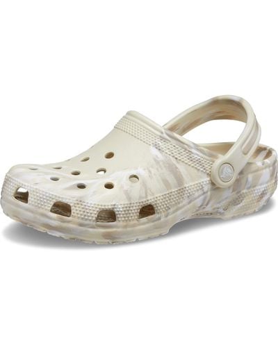 Crocs™ Classic Marbled Clog Bone/multi Size 8 Uk / 9 Uk - Metallic