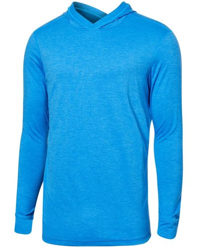 Saxx Underwear Co. Droptemp All Day Cooling Pullover Hoodie - Blue