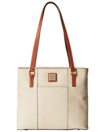 Dooney & Bourke Pebble Leather New Colors Small Lexington Shopper - Natural