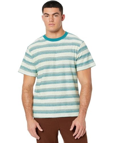 Rhythm Vintage Stripe Short Sleeve T-shirt - Blue