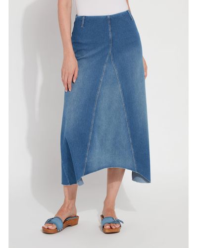 Lyssé Camile Maxi Denim Skirt - Blue