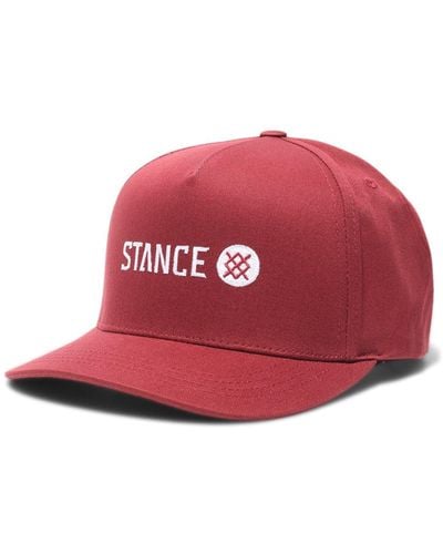 Stance Icon Snapback Hat - Red