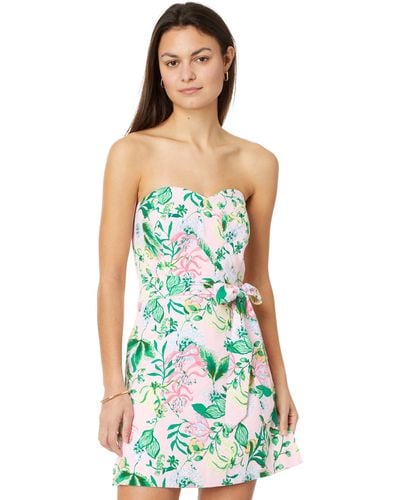 Lilly Pulitzer Kylo Strapless Skirted Romper - Green