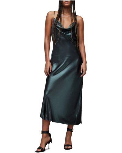 AllSaints Hadley Metallic Dress - Black