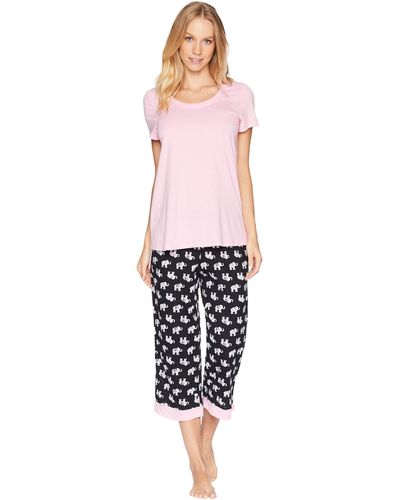 Jockey Capri Pajama Set (fancy Stripe) Women's Pajama Sets - Multicolor