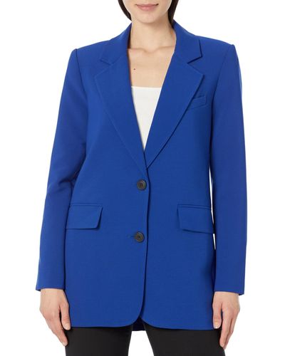 Vince Camuto Single-breasted Blazer With Flap - Blue