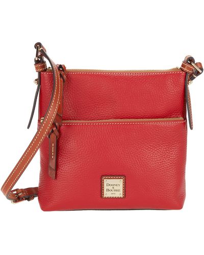Dooney & Bourke Pebble Leather Letter Carrier - Red