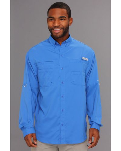 Blue Columbia Shirts for Men | Lyst