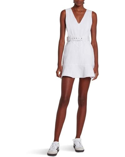7 For All Mankind Patch Pocket Dress - White