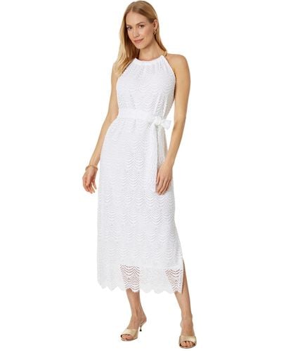 Lilly Pulitzer Bingham Lace Midi Dress - White