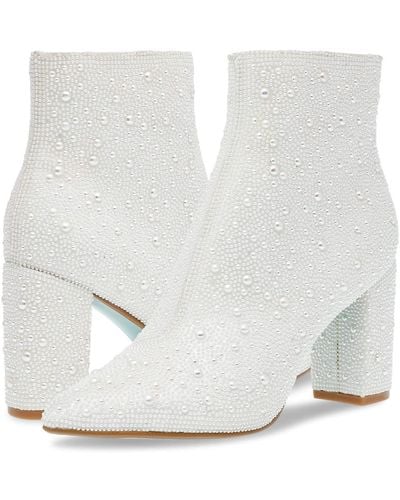 Betsey Johnson Cady Dress Bootie - White